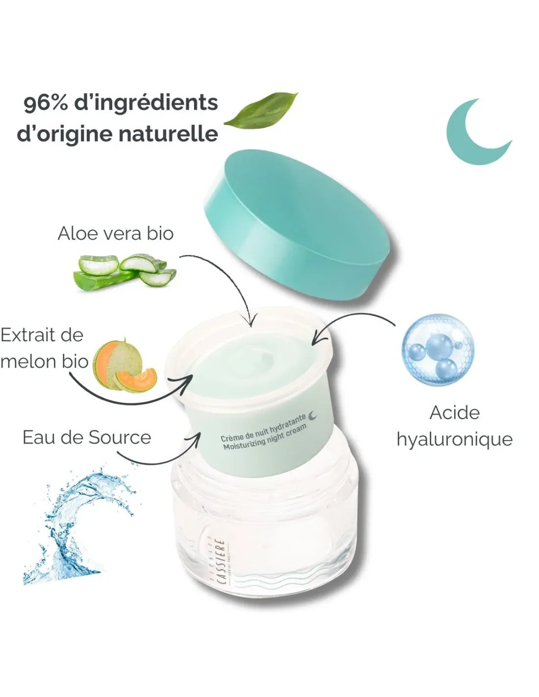 BC Refill Crème de nuit hydratante met Auriac Bronwater 50 ml